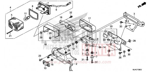 TAILLIGHT (VT750S) VT750SE de 2014